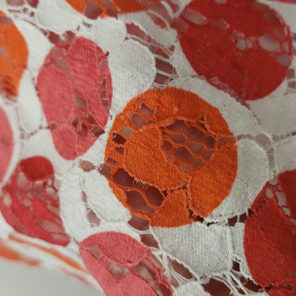 Marni Red and Orange Polka Dot Short Sleeve Top Size Medium - Picture 7 of 7